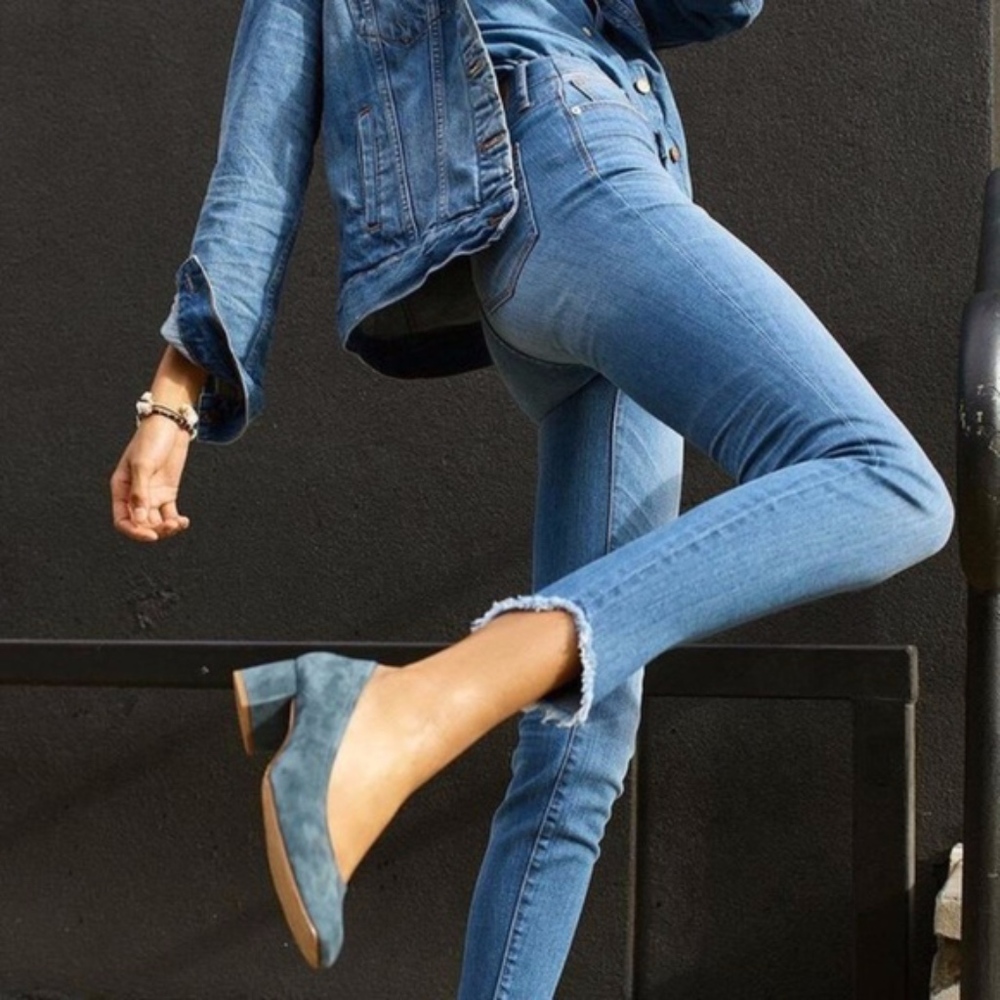 Madewell 10" Tulip Hem Skinny Jeans, Size 27